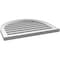 Ekena Millwork Round Top Surface Mount PVC Gable Vent: Functional, w/ 2"W x 1-1/2"P Brickmould Frame, 26"W x 22"H GVPRT26X2202SF - alternate 5